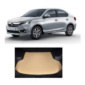 7D Car Trunk/Boot/Dicky PU Leatherette Mat for	Amaze New  - Beige